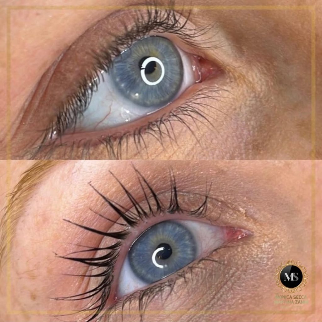 laminazione ciglia donna